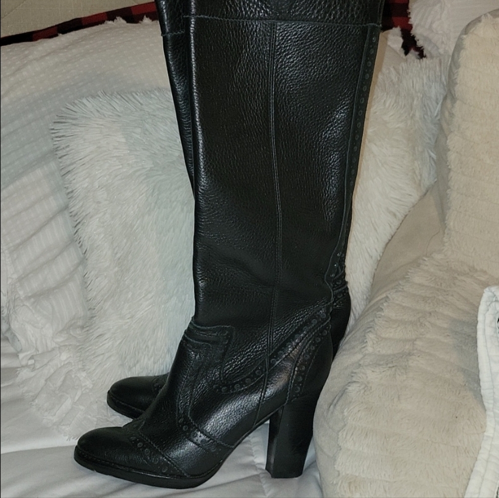 Michael Kors brogues leather boots - Picture 3 of 4